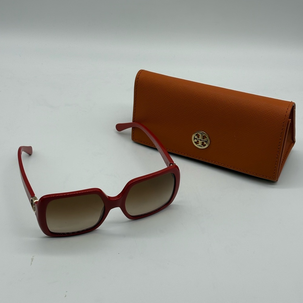 Tory Burch Orange Sunglasses w/Case